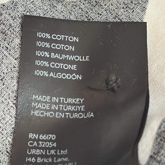 Anthropologie Maeve The Soren‎ Black White Bird Print Midi Shirt Dress XXS XS S - Picture 11 of 13